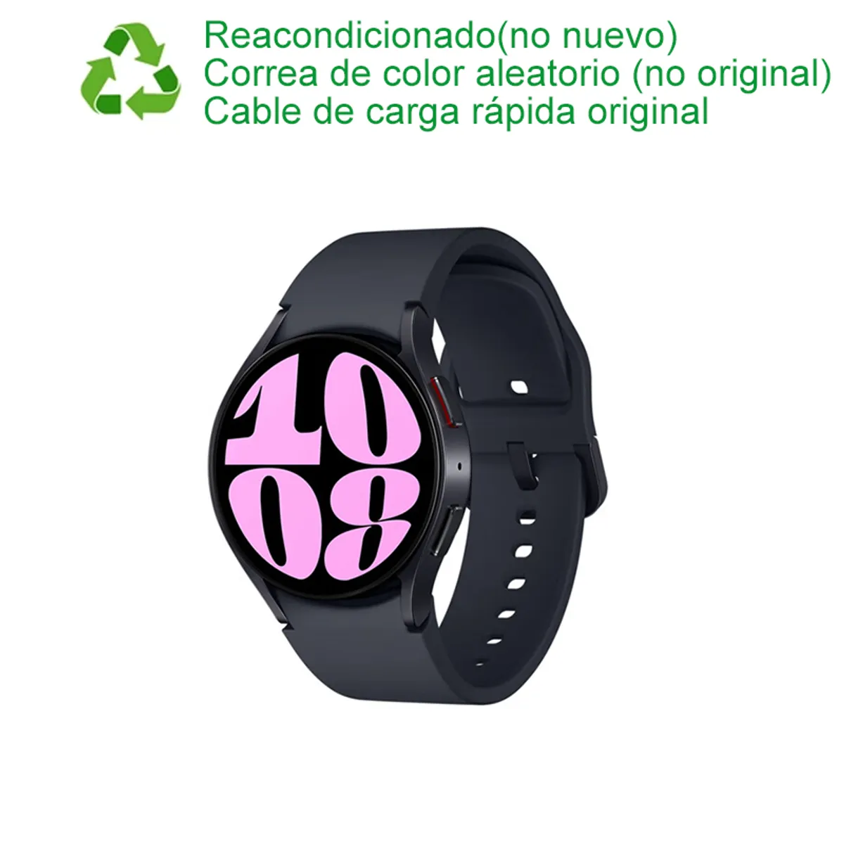 SAMSUNG - Samsung Galaxy Watch 6 40mm Bluetooth Negro Reacondicionado(Semi Nuevo