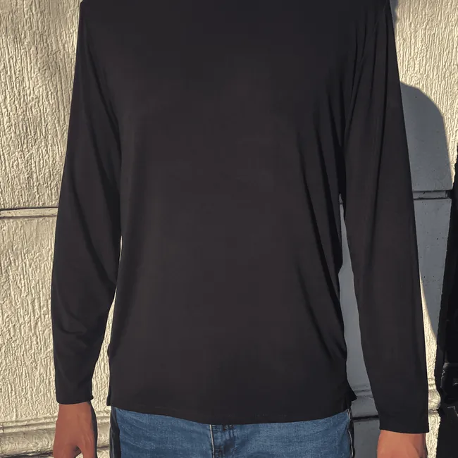 BACK IN TIME - Polera de Bambú Ultra Suave Back In Time Manga Larga