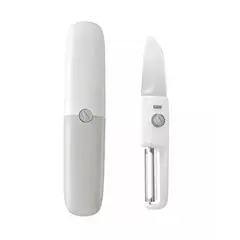 GENERICO - Cuchillo Pelador de Frutas y Verduras 2 en 1 Color Aleatorio