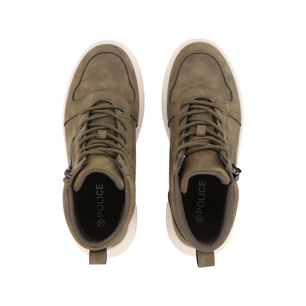 POLICE - Botin Mujer Verde Plataforma Sole 075 Police