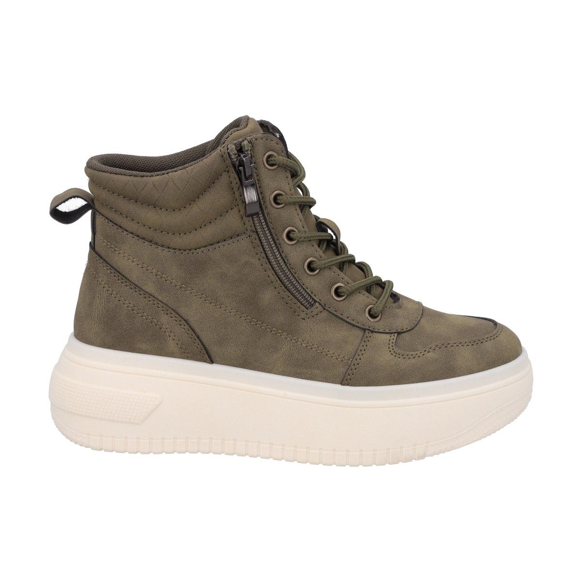 POLICE - Botin Mujer Verde Plataforma Sole 075 Police