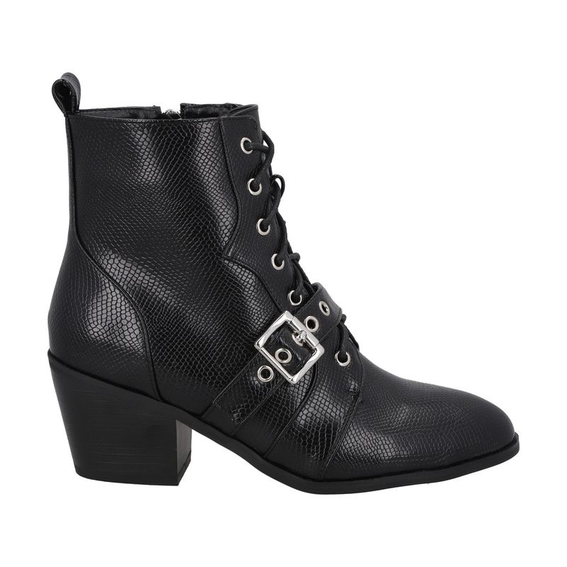 POLICE - Botin Mujer Negro Lezzard Police