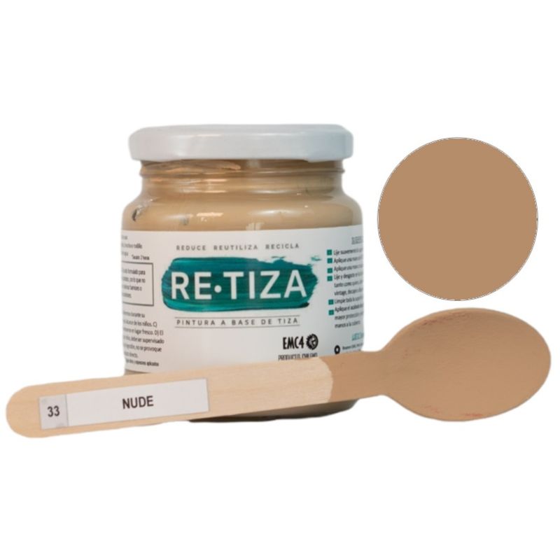 RETIZA - Pintura Tizada/Vintage CAFÉ LATTE/NUDE  250 grs. base agua mate