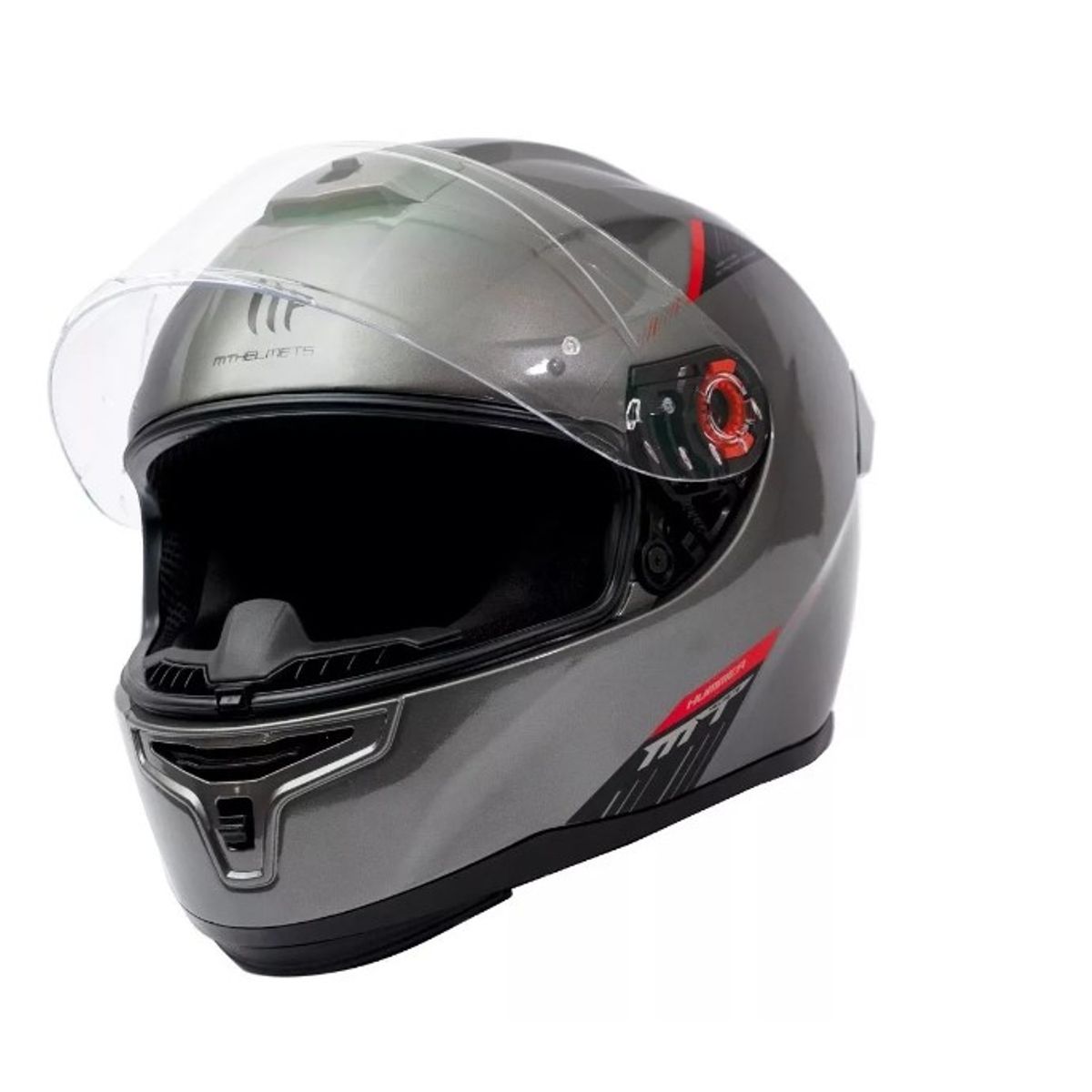GENERICO - Casco De Moto  Hummer Solid Titanium + Regalo Talla M