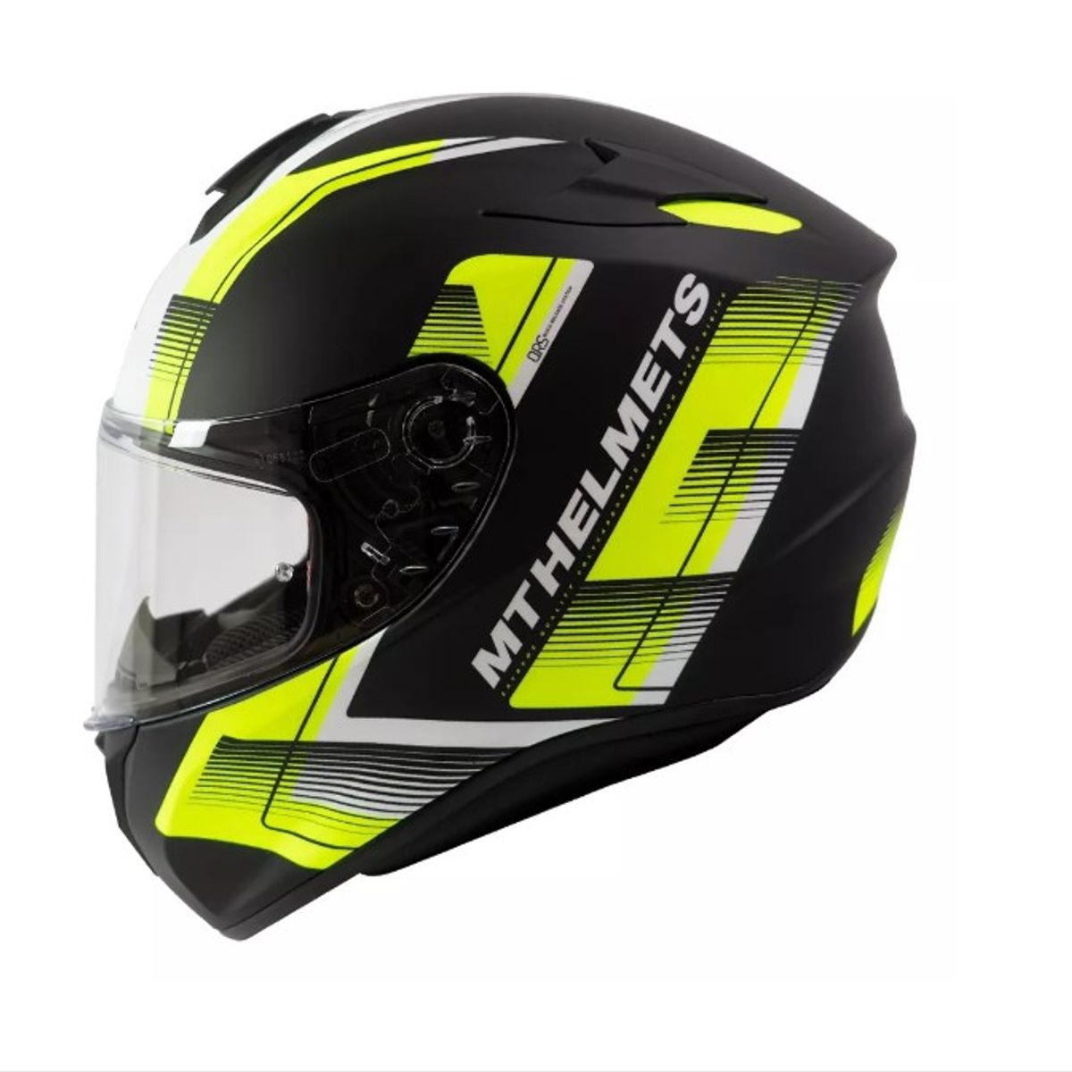 GENERICO - Casco De Moto  Targo Ivy D3 Amarillo Fluor Mate Talla S