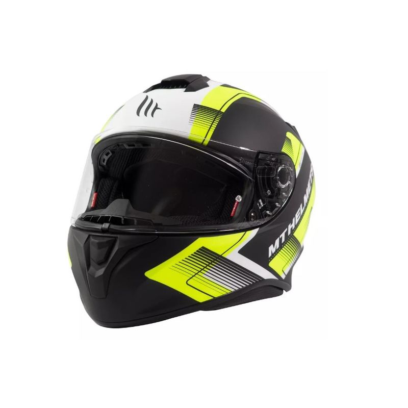 GENERICO - Casco De Moto  Targo Ivy D3 Amarillo Fluor Mate Talla M