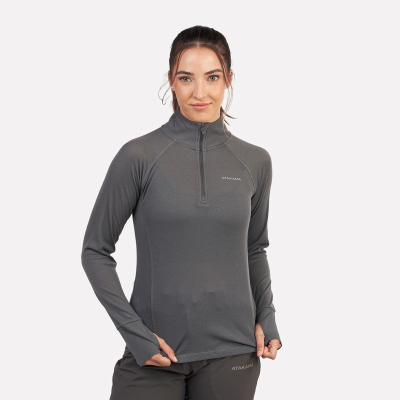 ATAKAMA OUTDOOR - Primera capa Térmica Mujer 14 Zip-Cuello VentoFit Atakama Outdoor