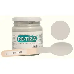 RETIZA - Pintura Tizada/Vintage GRIS CLARO/PERLA 250 grs. base agua mate