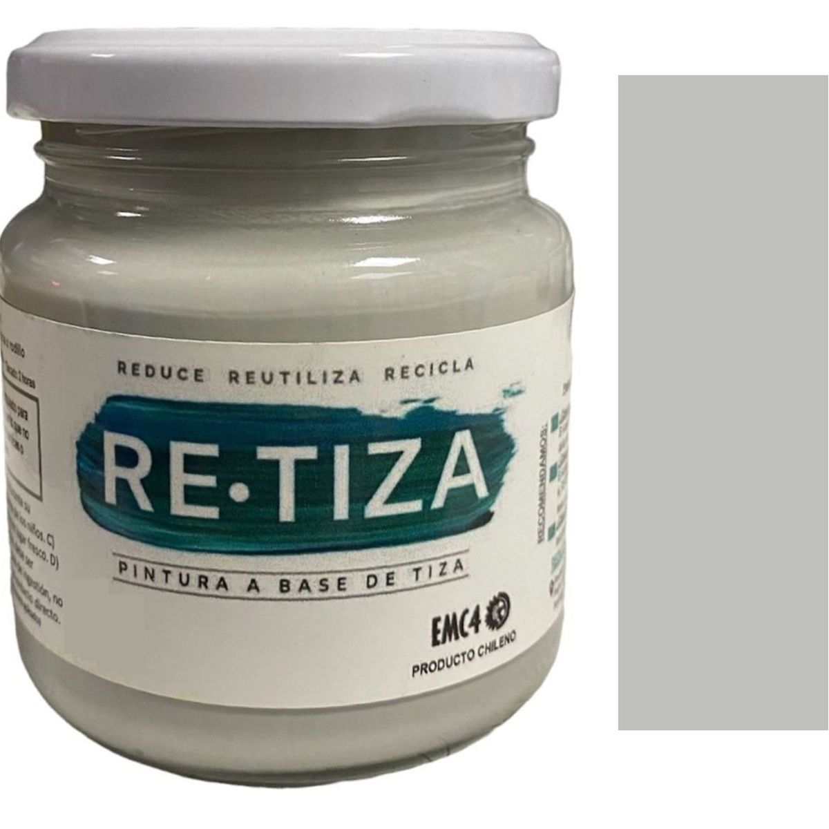 RETIZA - Pintura Tizada/Vintage GRIS CLARO/PERLA 250 grs.  base agua mate