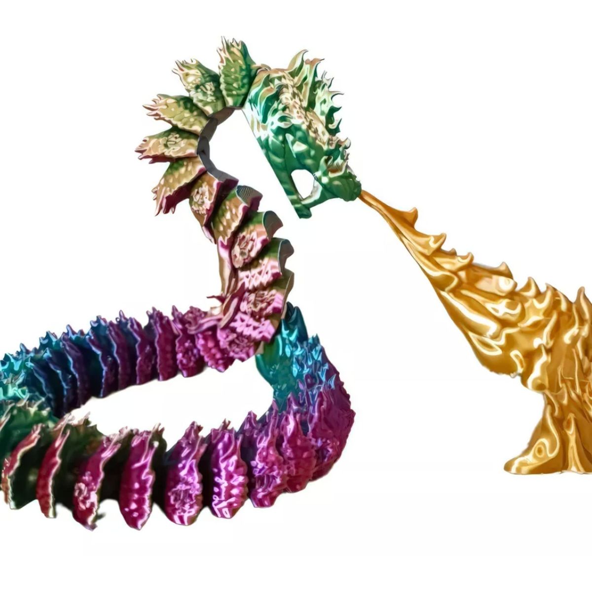 GENERICO - Decoración Dragón Articulado Con Accesorio Fuego