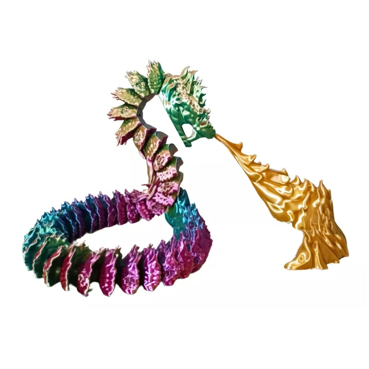 GENERICO - Decoración Dragón Articulado Con Accesorio Fuego