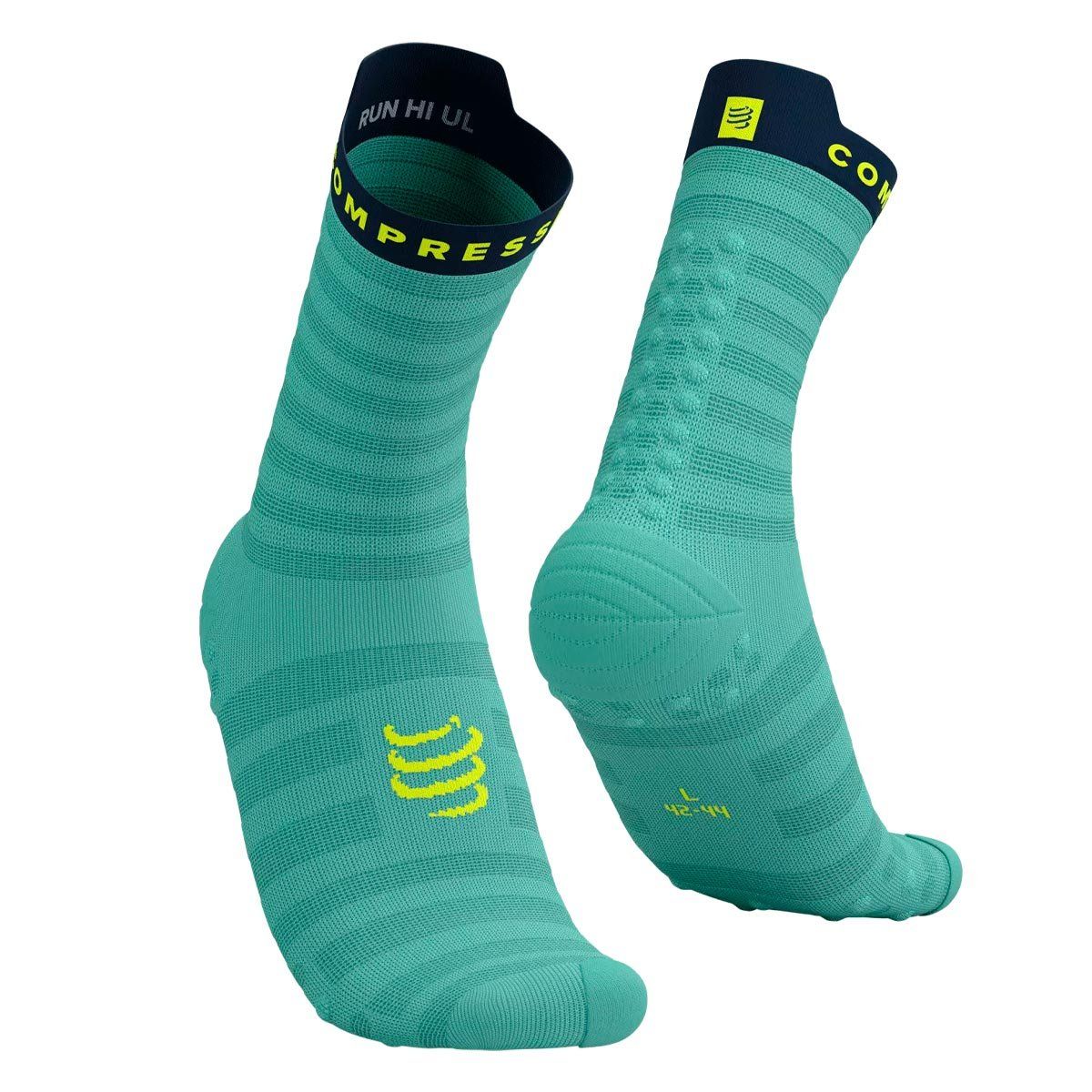 COMPRESSPORT - Calcetín Pro Racing v4.0 Ultralight Run High Calipso