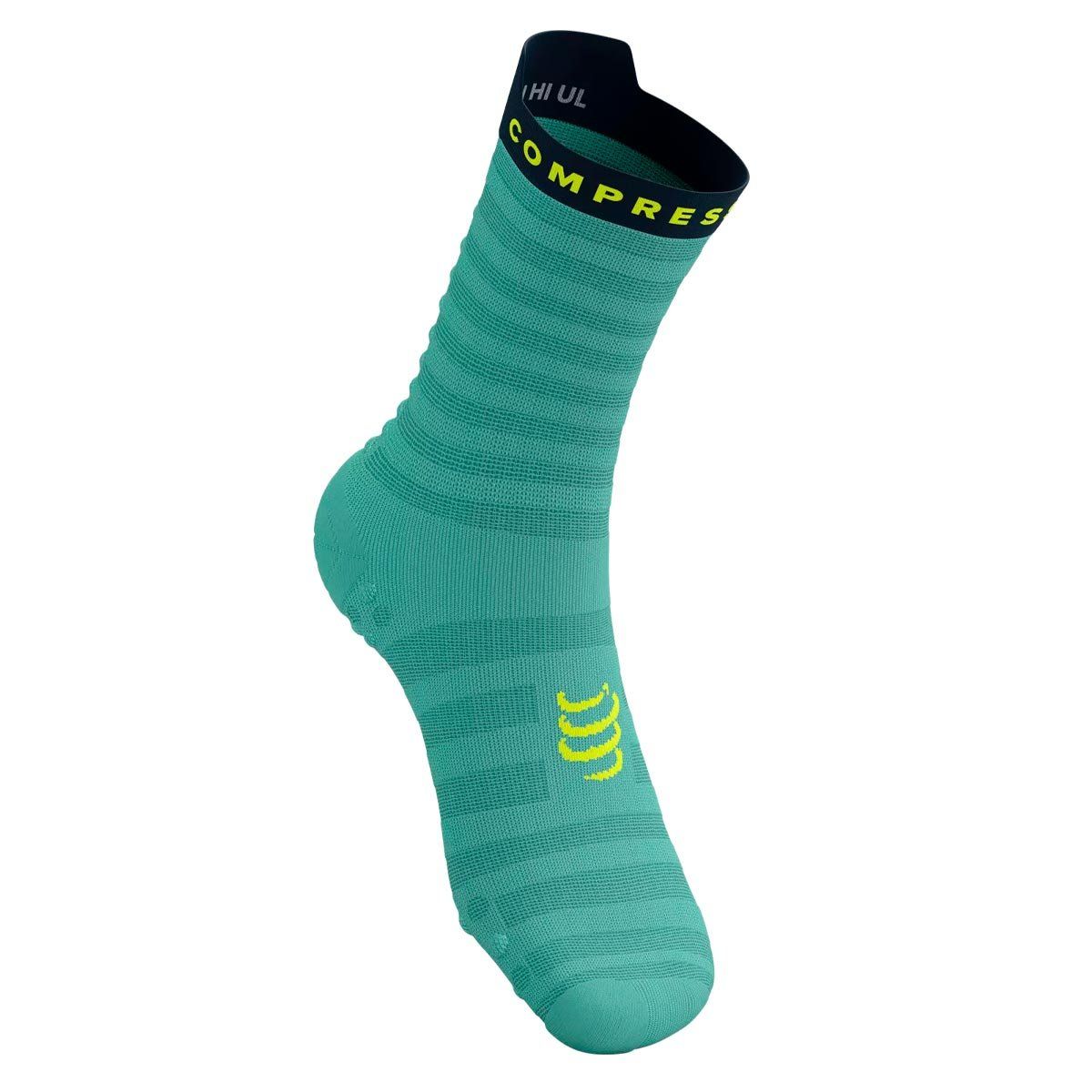 COMPRESSPORT - Calcetín Pro Racing v4.0 Ultralight Run High Calipso