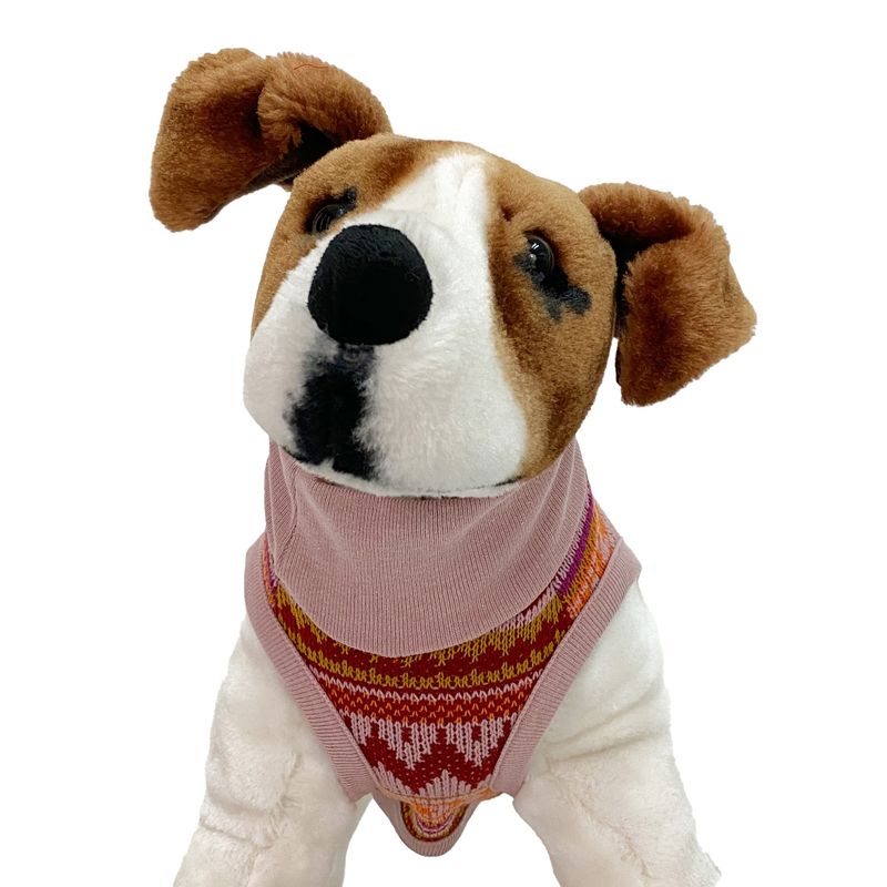 KIMBAPETS - CHALECO PERRO - ZIG-ZAG ROSADO TALLA S