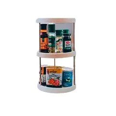 GENERICO - Mini Estante De Especias Organizador Giratorio 360° 2 Niveles