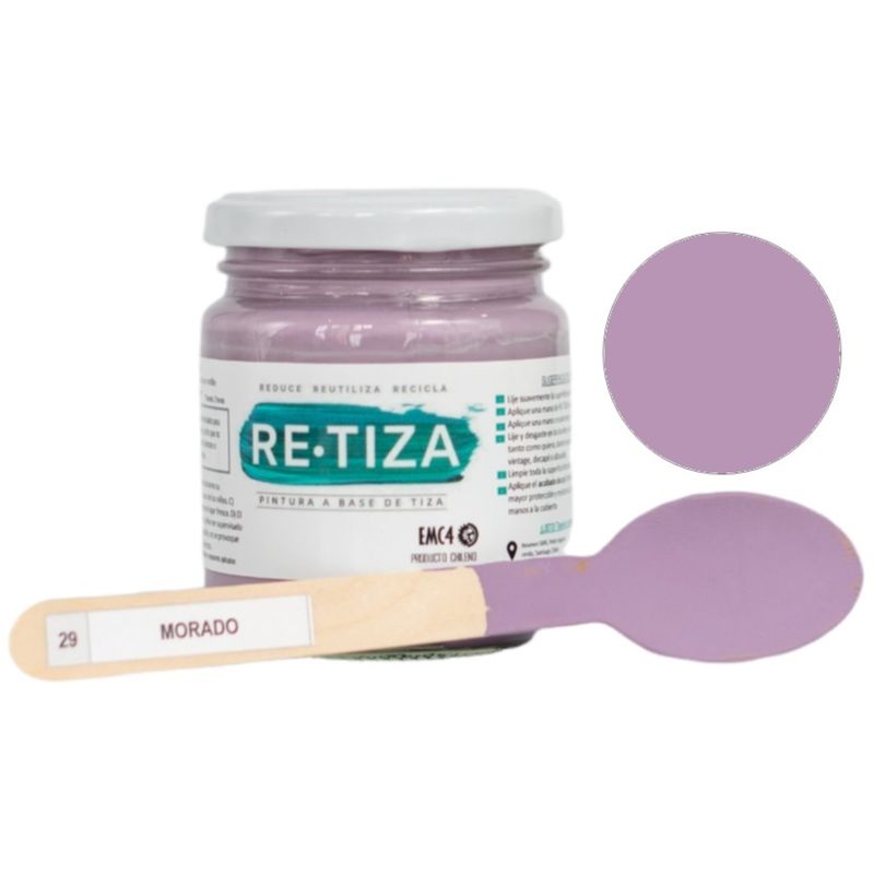 RETIZA - Pintura Tizada/Vintage MORADO/PURPURA  250 grs. base agua mate