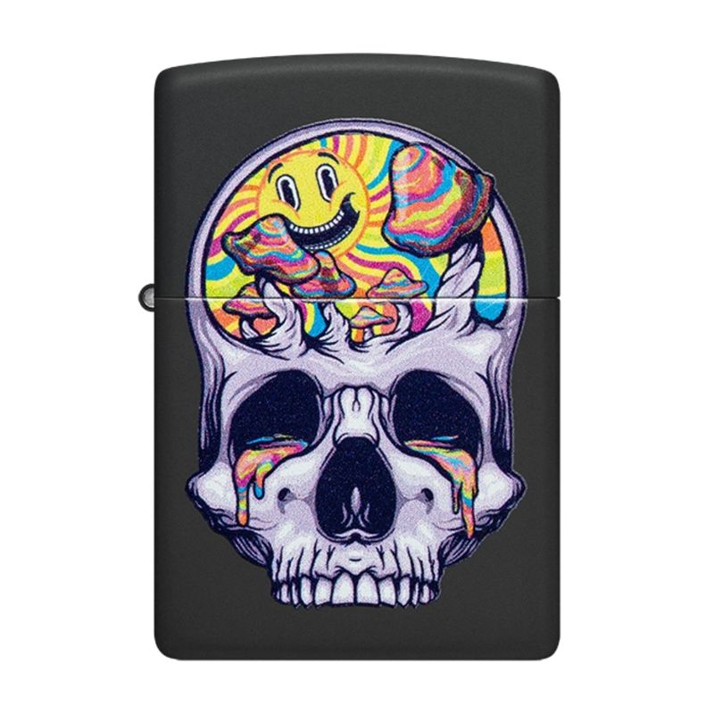 ZIPPO - Encendedor Zippo Skull Moon Design Negro ZP48737