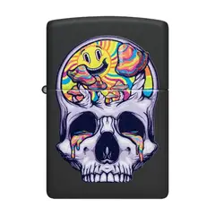 ZIPPO - Encendedor Skull Moon Design Negro ZP48737