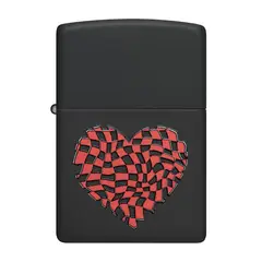 ZIPPO - Encendedor Heart Design Negro ZP48719