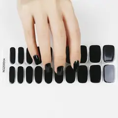NAILS INK - Stickers De Gel Precurado Para Uñas - Diseño Azabache