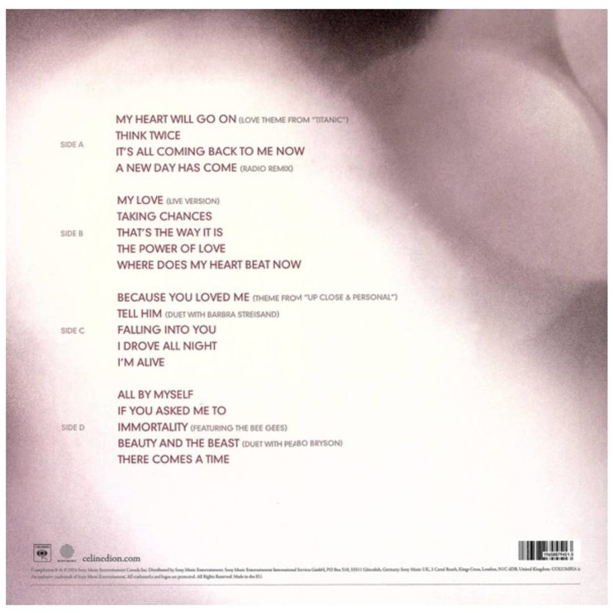 HITWAY MUSIC - CELINE DION-MY LOVEESSENTIAL COLLECTION-VINILO HITWAY MUSIC