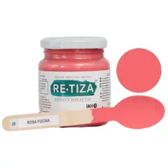 RETIZA - Pintura Tizada/Vintage ROSA FUCSIA 250 grs. base agua mate