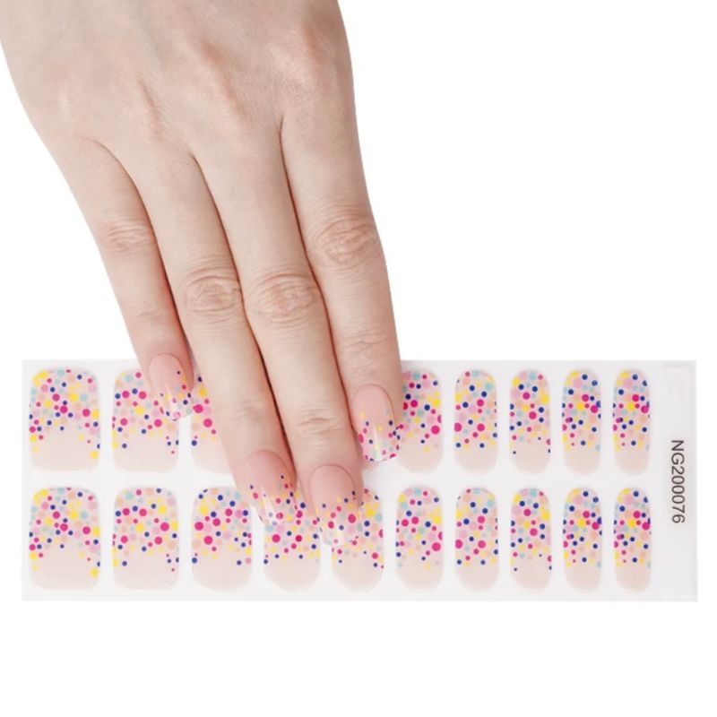 NAILS INK - Stickers De Gel Precurado Para Uñas - Diseño Festiva