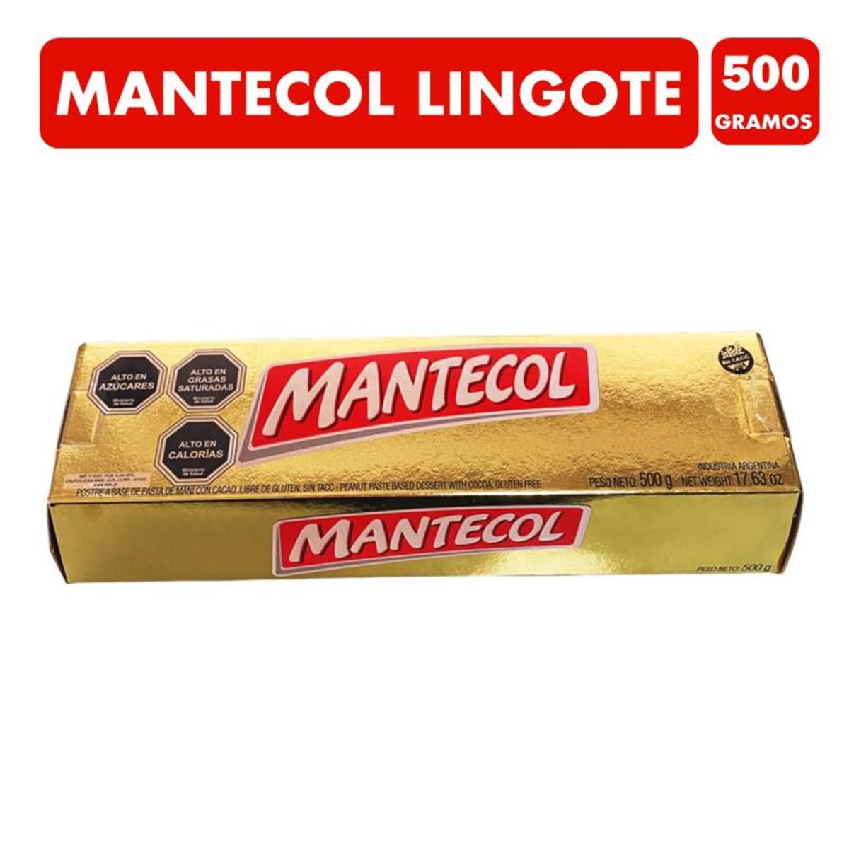 GENERICO - Mantecol Lingote Especial 500g sin TACC GENERICO