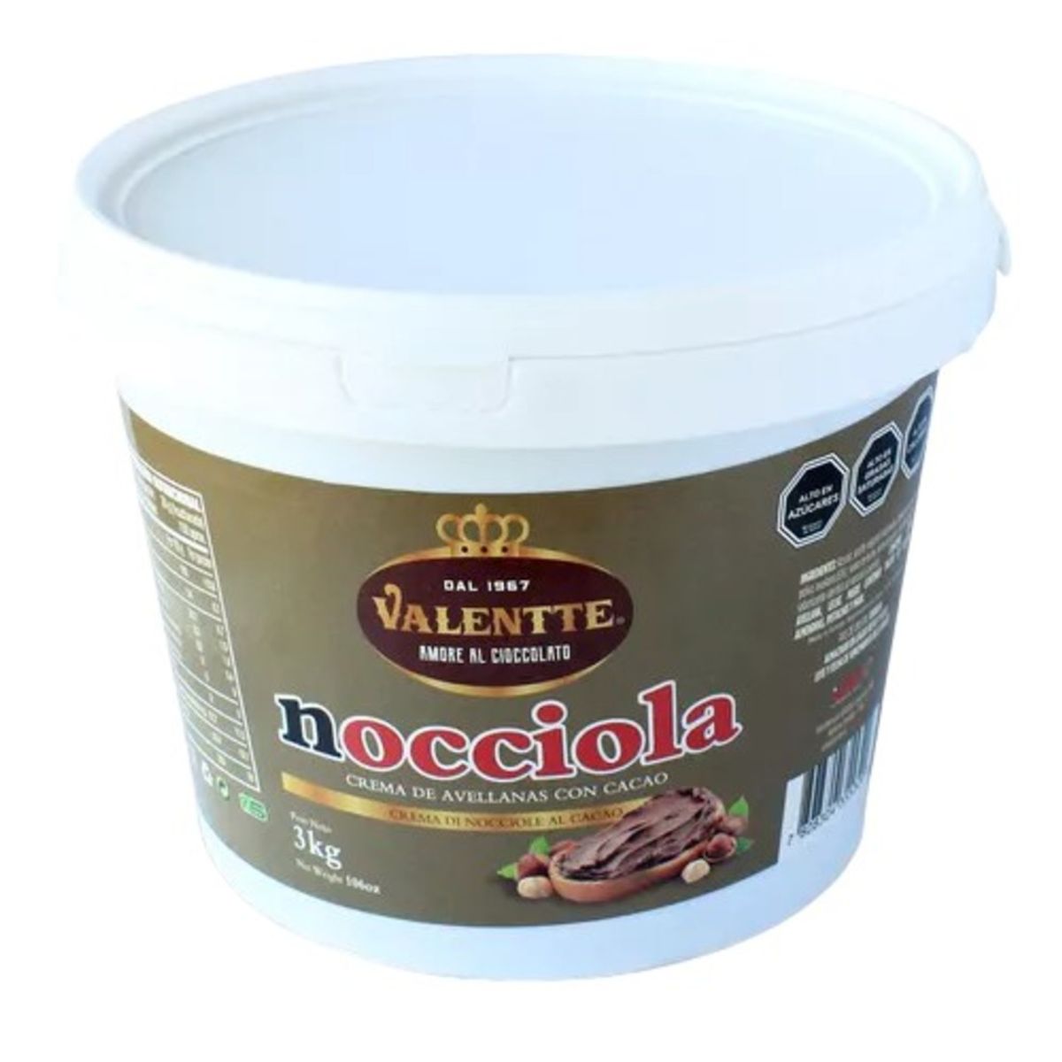 VALENTTE - Crema De Avellana Valentte Balde 3 Kilos VALENTTE