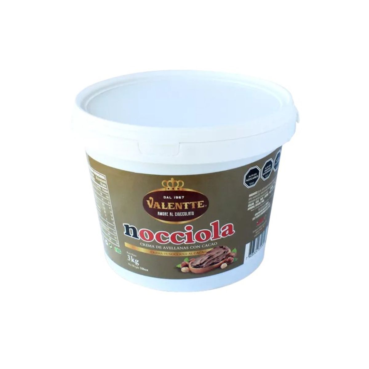 VALENTTE - Crema De Avellana Valentte Balde 3 Kilos VALENTTE