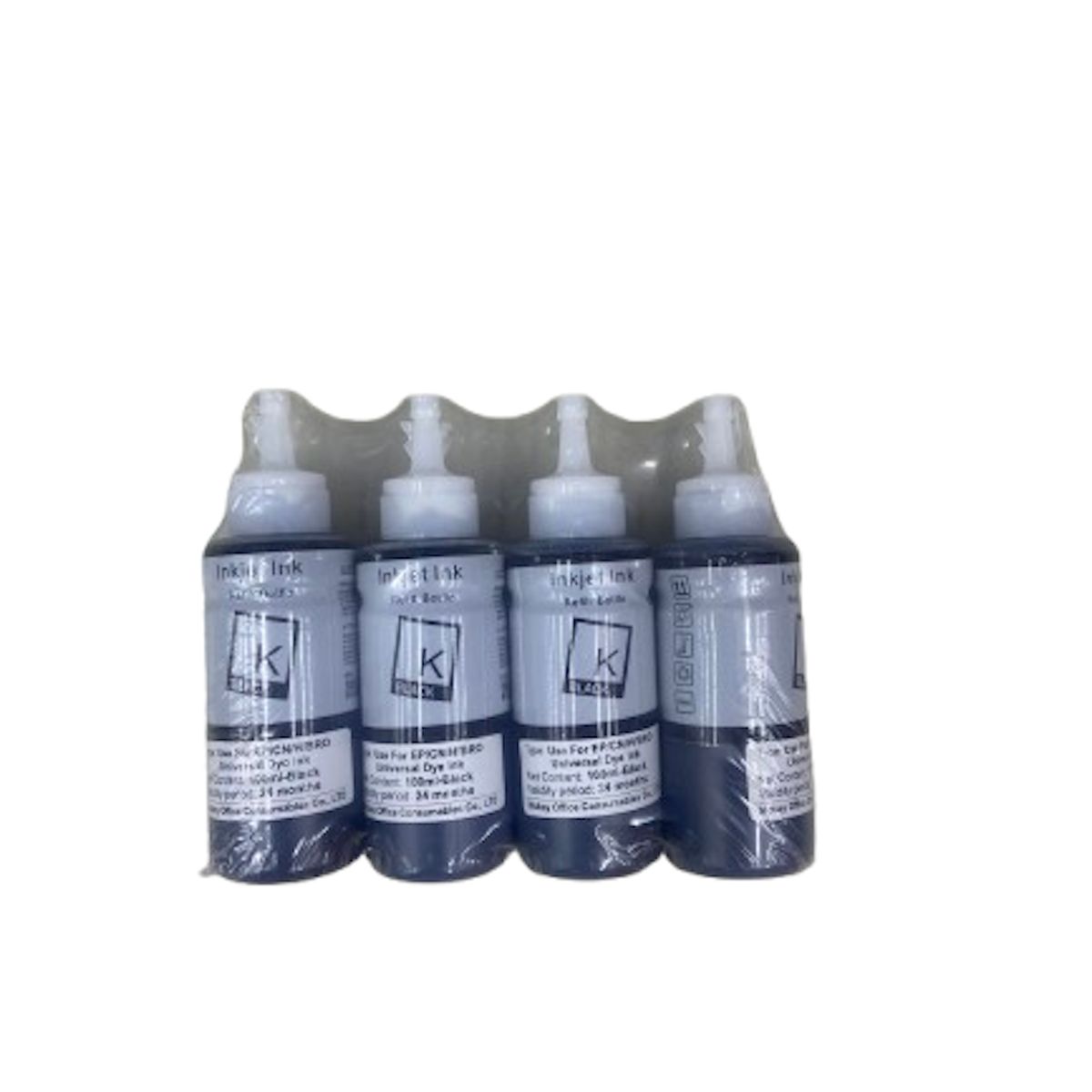 GENERICO - Pack 4 Tinta Negra Universal Para Impresoras 100ml