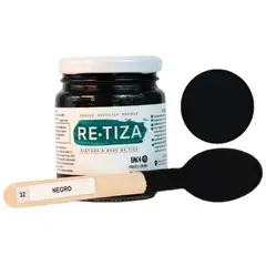 RETIZA - Pintura Tizada/Vintage NEGRO PIZARRON 250 grs. base agua mate