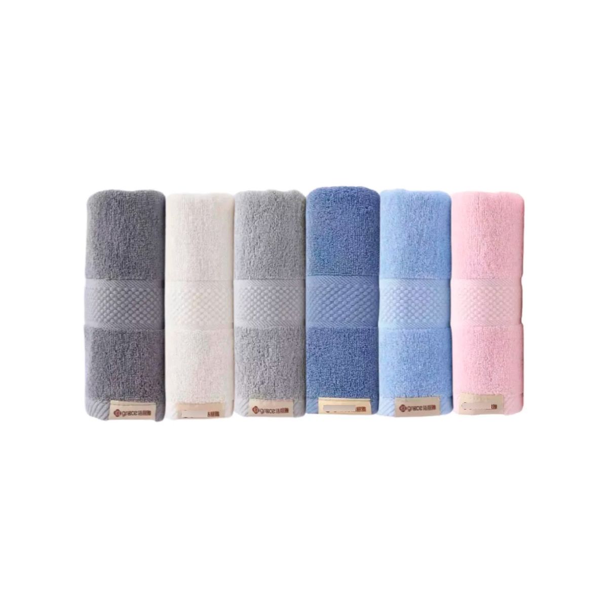 GENERICO - Set 6 Toallas De Mano Algodon Cocina Hotel Spa 35x75 100gr