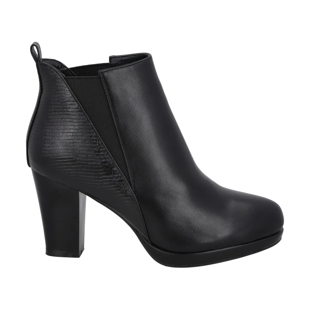 POLICE - Botin Casual Mujer Negro taco Medio Dazy Police