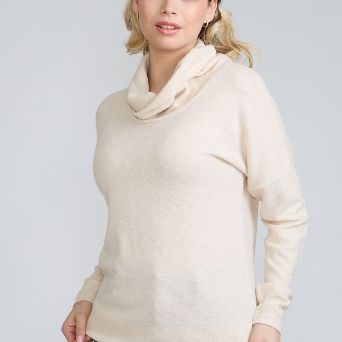 TENTATION - Polera CTortuga Cachemira Crudo Tentation