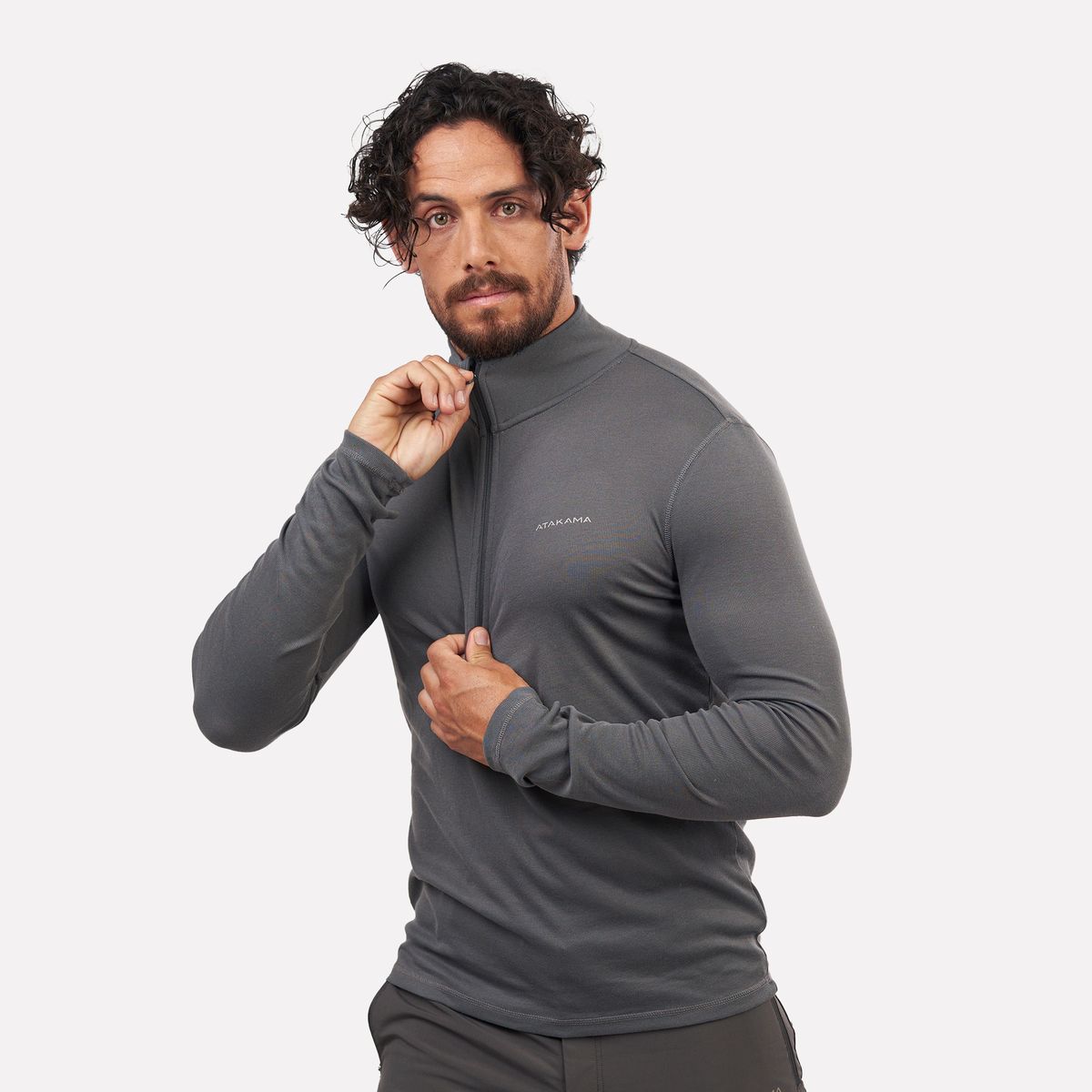 ATAKAMA OUTDOOR - Primera capa térmica Hombre 14 Zip-Cuello VentoFit Atakama Outdoor