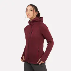 ATAKAMA OUTDOOR - Polar Tejido Mujer Hoddie Full-Zip Tundra