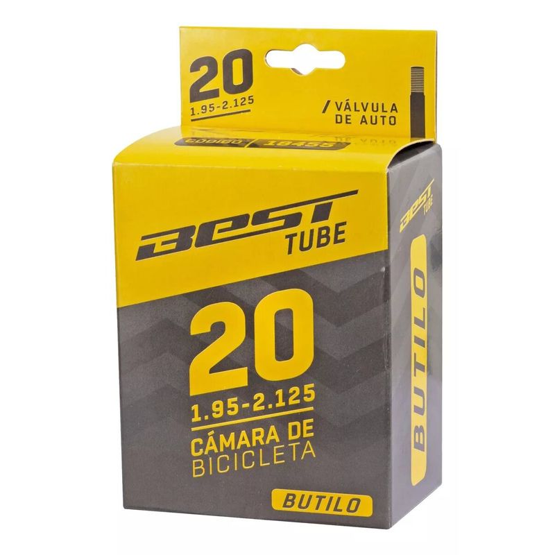 BEST - Camara Best Butilo 20 X 1.95/2.125 Valvula/auto 48mm Wanda