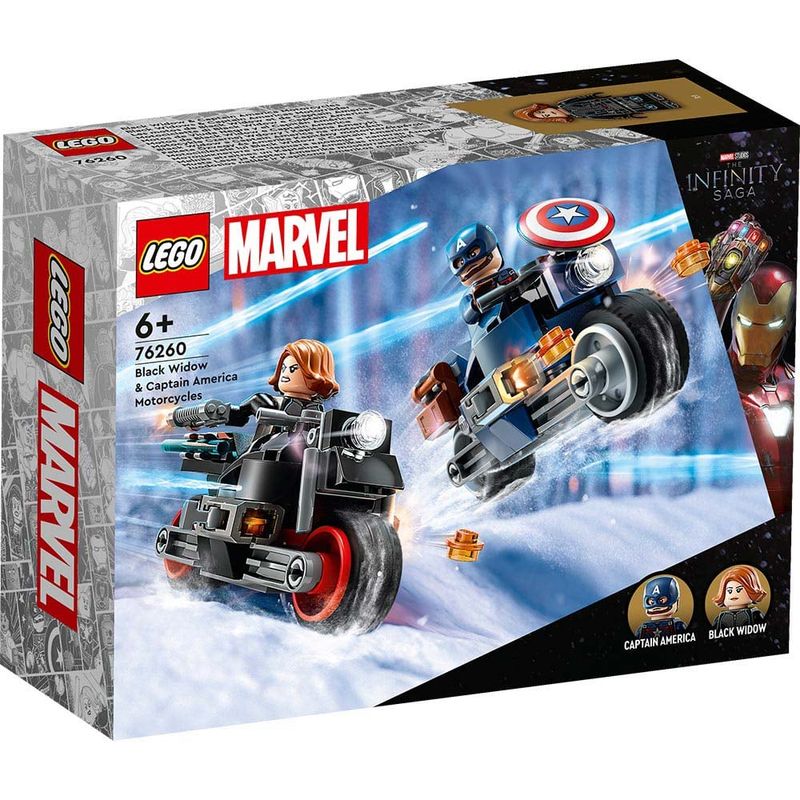 LEGO - Lego(76260) Motos De Viuda Negra Y El Capitán América