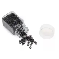 GENERICO - 500 Microring Para Extension De Cabello negro