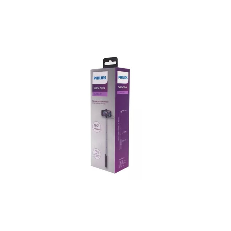 PHILIPS - Baston Selfie Stick Philips Dlk3614 Black