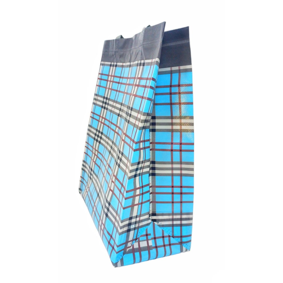 MOGA - Pack12 Bolsa Reutilizable Rayas Compras Regalo 40x30cm