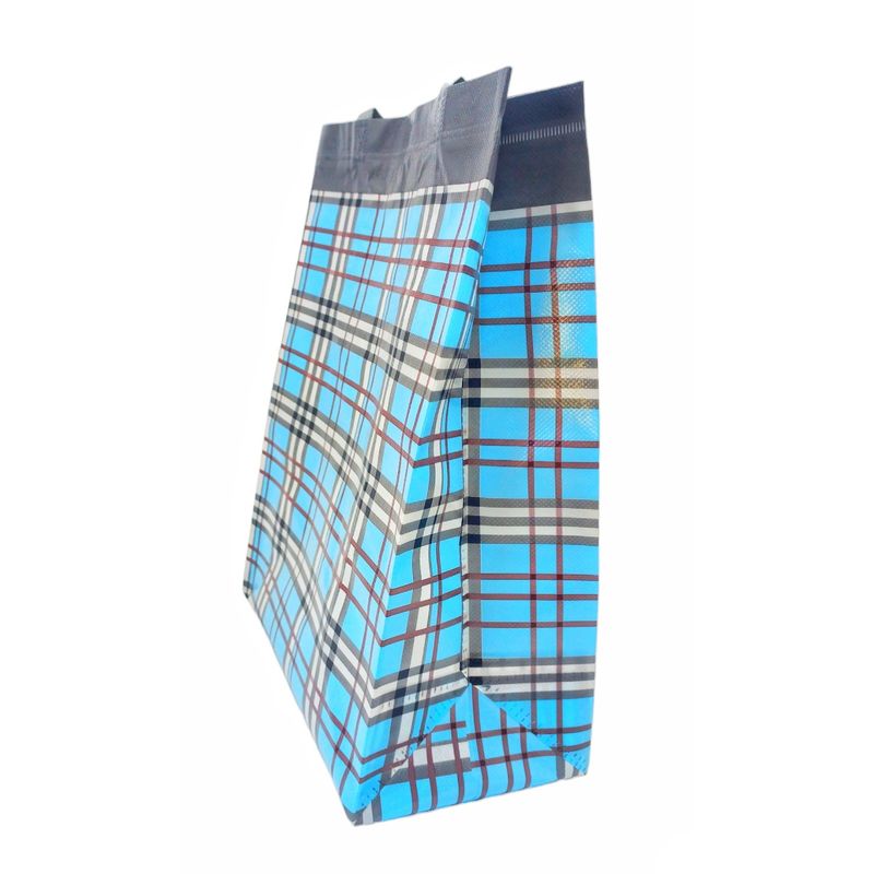 MOGA - Pack12 Bolsa Reutilizable Rayas Compras Regalo 40x30cm