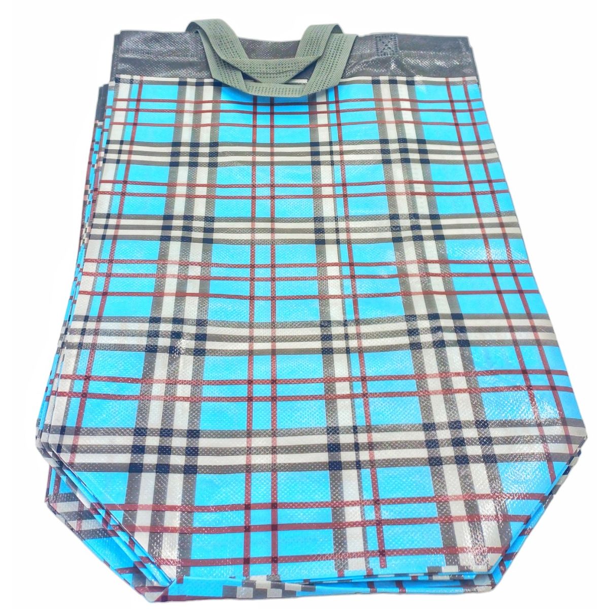 MOGA - Pack12 Bolsa Reutilizable Rayas Compras Regalo 40x30cm