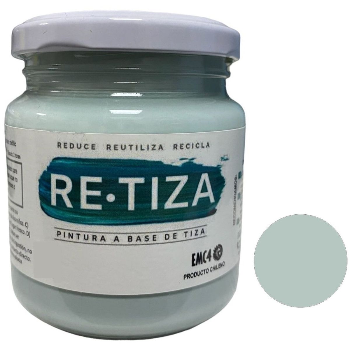 RETIZA - Pintura Tizada/Vintage VERDE AQUA/AGUA  250 grs. base agua mate