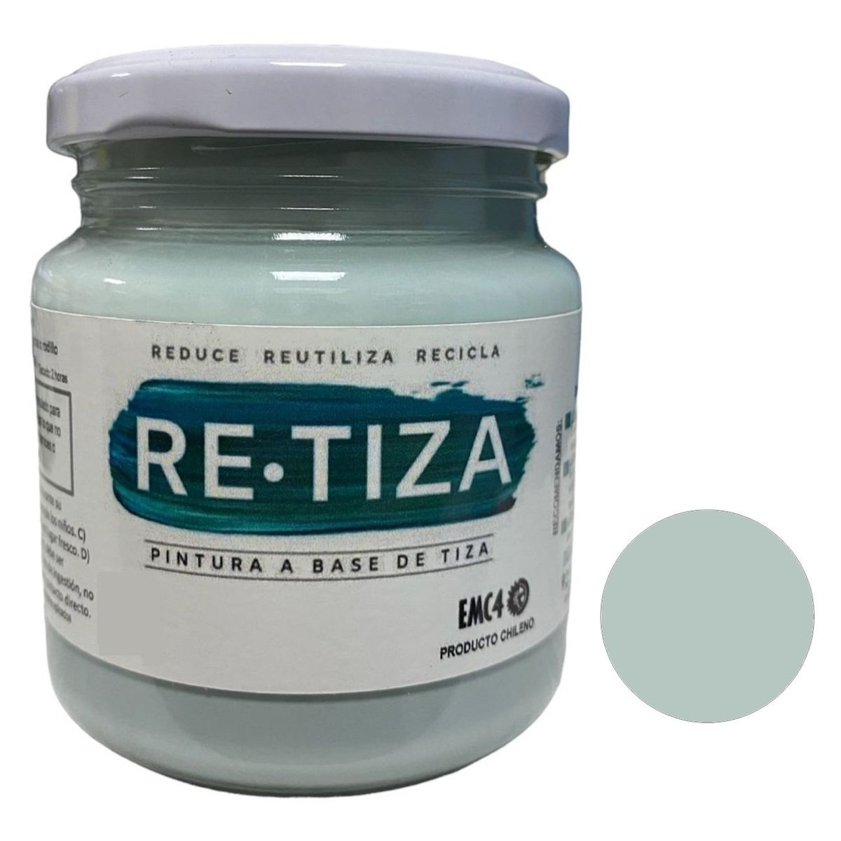 RETIZA - Pintura Tizada/Vintage VERDE AQUA/AGUA  250 grs. base agua mate