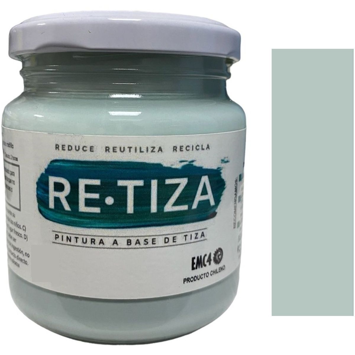 RETIZA - Pintura Tizada/Vintage VERDE AQUA/AGUA  250 grs. base agua mate