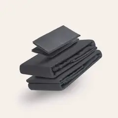 HYPNOS - Sábanas - King - 100% Bambú Orgánico - Gris Oscuro -