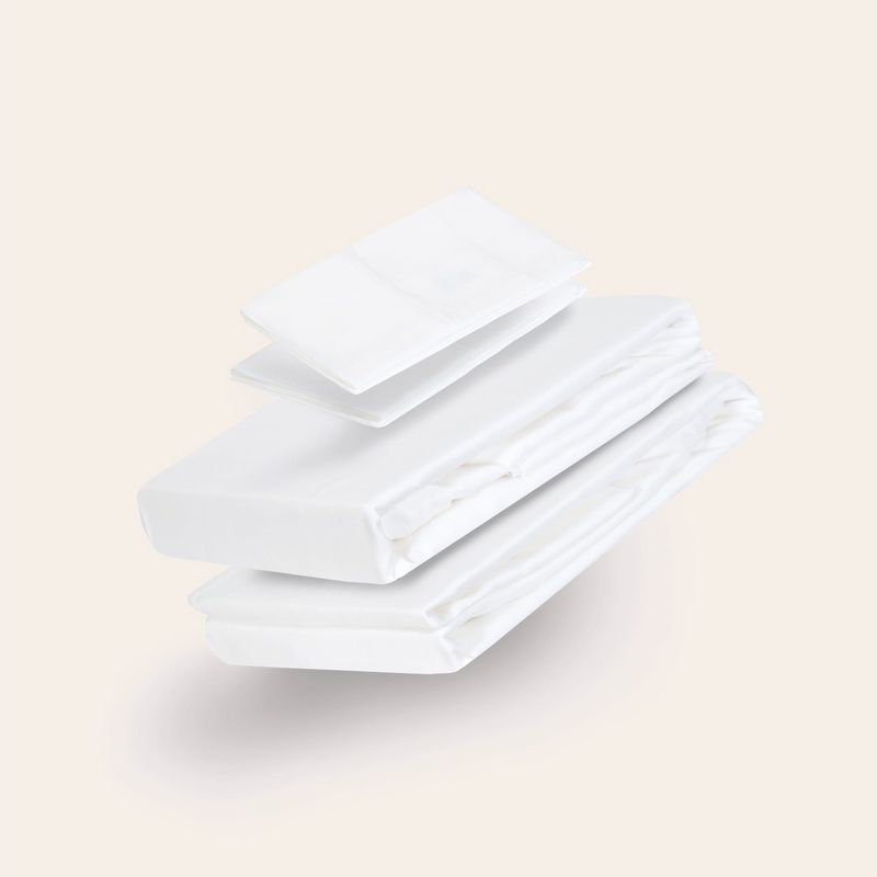 HYPNOS - Sábanas Bambú - King - 100% Bambú Orgánico - Blanco - Hypnos