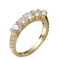 LUXURYJOYAS - Anillo Exclusivo Compromiso Toque De Oro 18kt amarillo